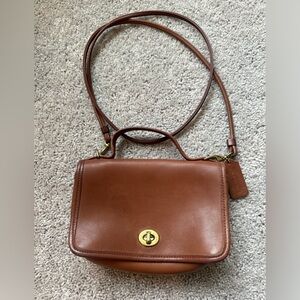 Vintage Coach Casino Crossbody Shoulder Bag Brown 9924 Made in USA
